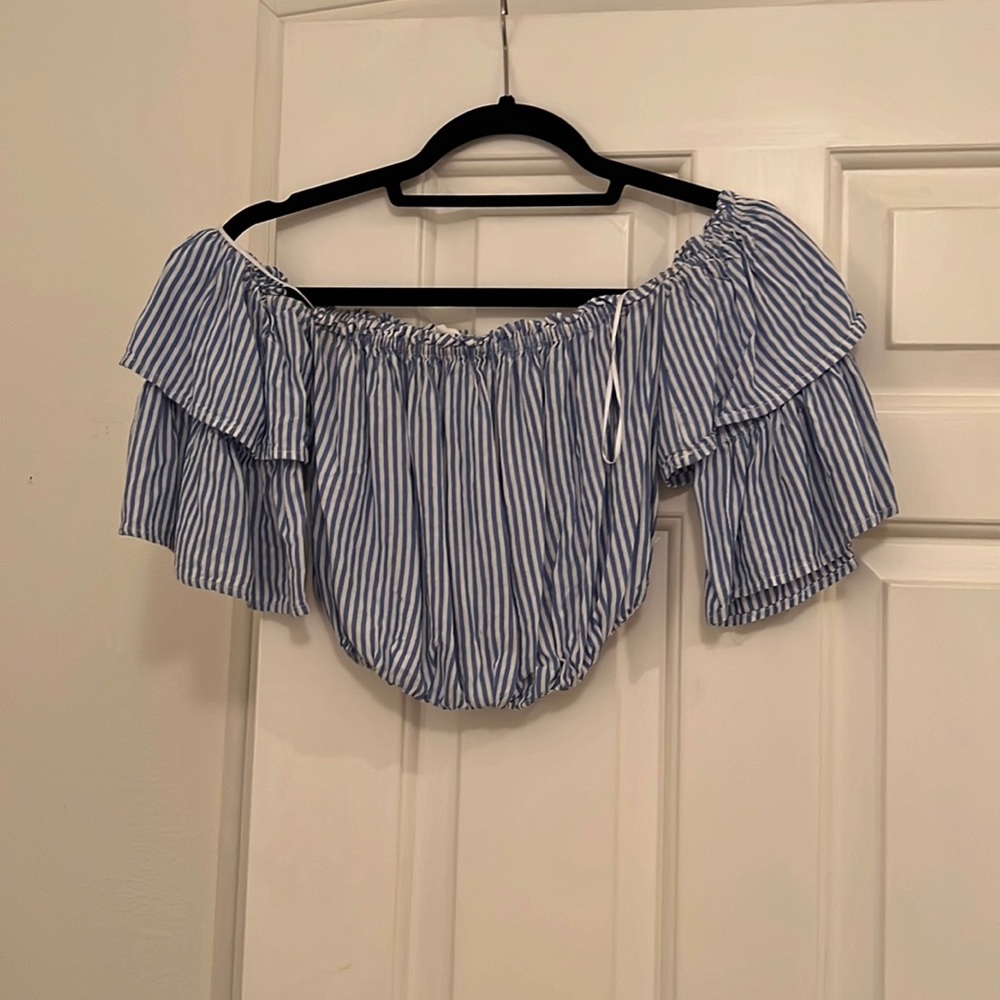 Off the shoulder crop top
